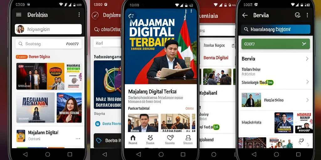 Antarmuka C0077 yang menarik dan fungsional untuk Majalah Digital.