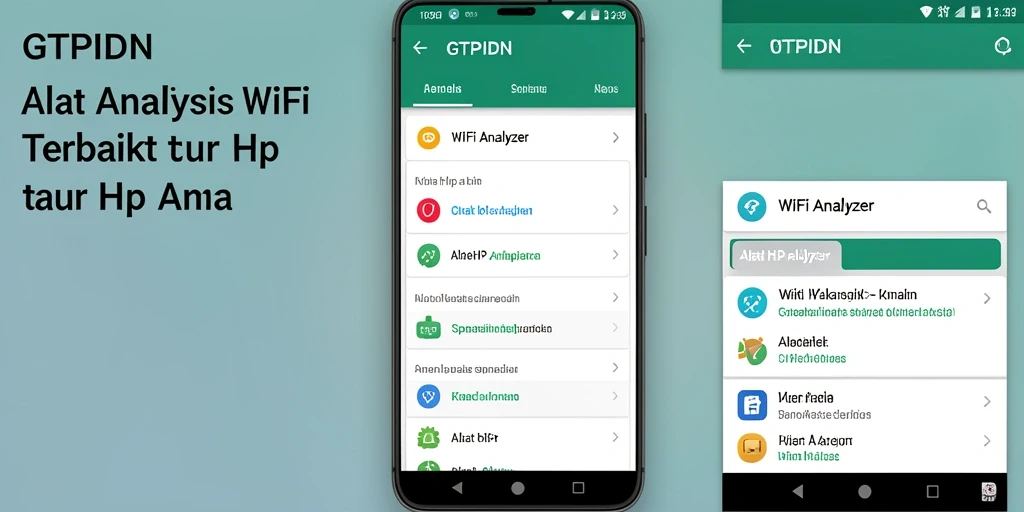 Tampilan antarmuka GTPIDN yang menunjukkan analisis jaringan WiFi.