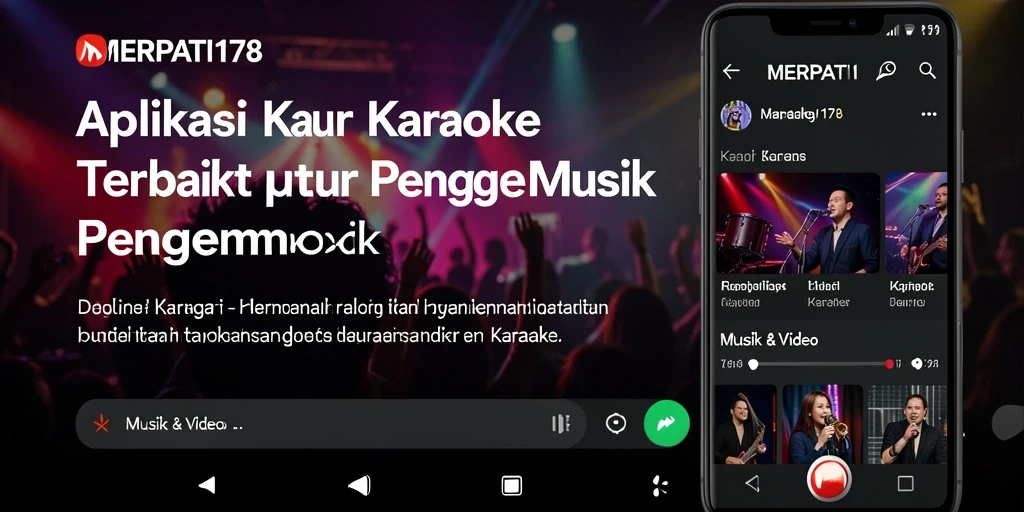 Tampilan antarmuka aplikasi MERPATI178 untuk pengalaman karaoke yang menyenangkan.
